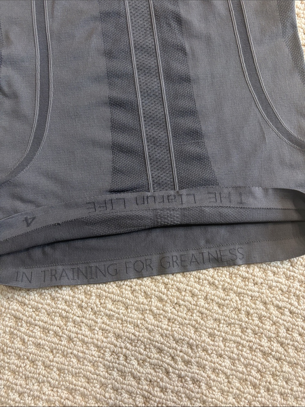 lululemon athletica Dark Gray Mesh-Panel Racerback Tank - Picture 3 of 3